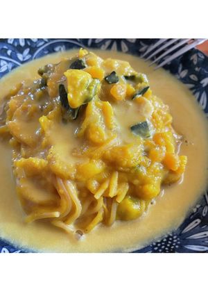 かぼちゃクリームパスタ-レシピのメイン写真