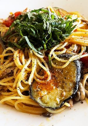 茄子とフレッシュトマトのパスタ-レシピのメイン写真