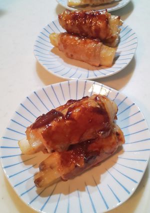 梅香る♪豚肉の長芋巻き(*^O^*)-レシピのメイン写真