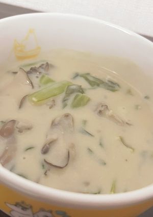 小松菜の豆乳(ミルク)煮-レシピのメイン写真