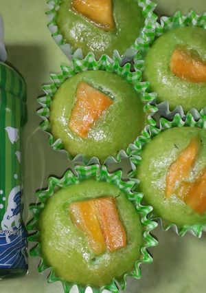 夏の名残のカップケーキ❗️メロン-レシピのメイン写真