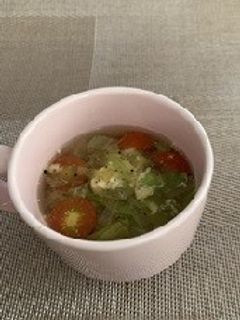 レタスとトマトの卵スープ-レシピのメイン写真