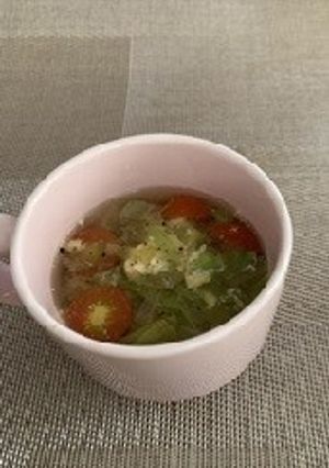 レタスとトマトの卵スープ-レシピのメイン写真