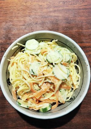 辛子マヨ根菜サラダパスタ-レシピのメイン写真