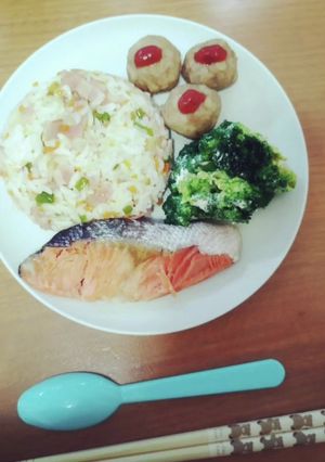 3つのお野菜入りガーリックチャーハン-レシピのメイン写真
