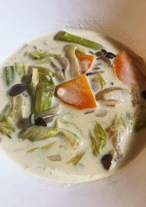 野菜たっぷりきのこクリームスープ-レシピのメイン写真