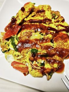 菜園!卵焼き器で作る夏野菜の四角オムレツ-レシピのメイン写真