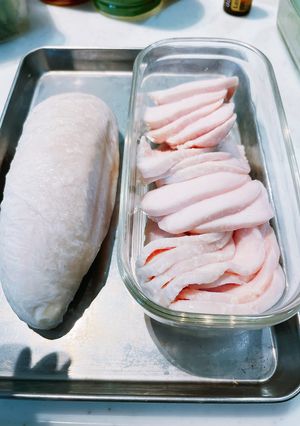 低温調理器でしっとり鶏ムネハム-レシピのメイン写真