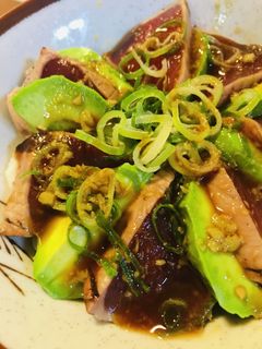 カツオのたたき&アボカドのワサビポン酢丼-レシピのメイン写真
