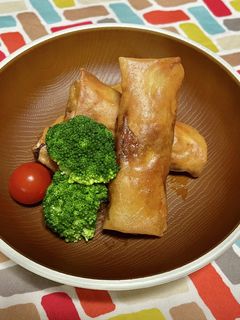 超簡単☆キャベ唐揚げ春巻き♪♪-レシピのメイン写真