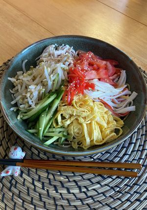 アメリカ🇺🇸蜂蜜とりんご酢の冷やし中華-レシピのメイン写真