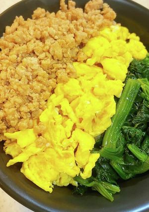 三色丼-レシピのメイン写真