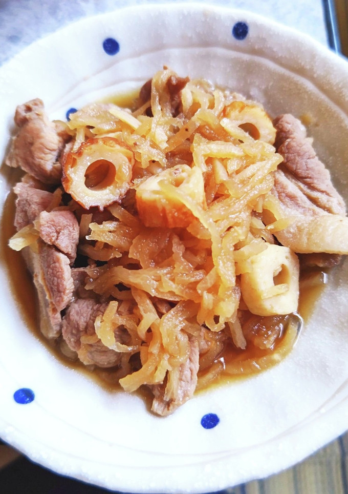 切り干し大根と豚肉小間切れの煮物-レシピのメイン写真