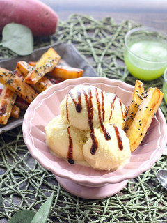 さつまいもの豆乳のやさしいアイスクリーム-レシピのメイン写真