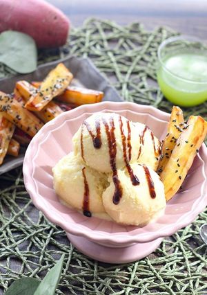 さつまいもの豆乳のやさしいアイスクリーム-レシピのメイン写真