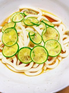 すだちぶっかけうどん(今回は冷やし)-レシピのメイン写真
