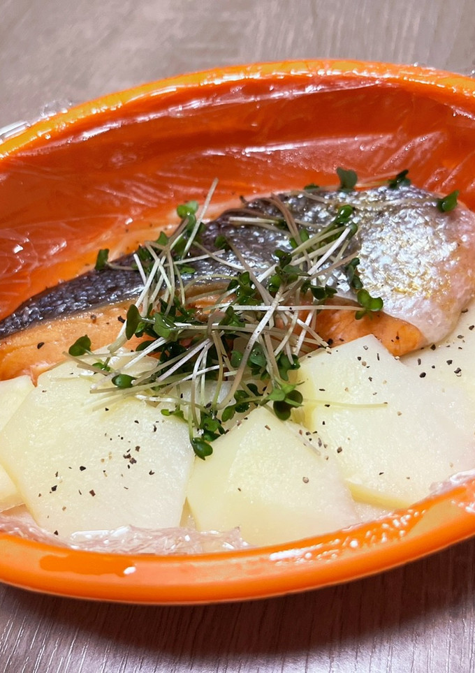 鮭とじゃがいものふっくら蒸し-レシピのメイン写真