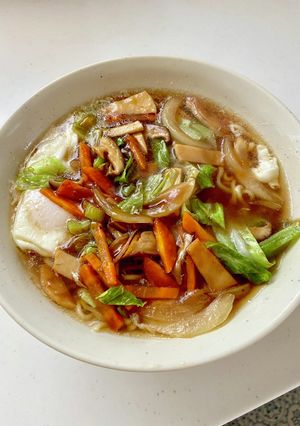 野菜あんかけインスタントラーメン-レシピのメイン写真