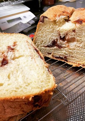 HB 抹茶　あんこ　食パン-レシピのメイン写真
