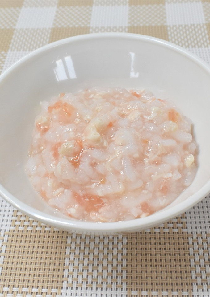 【離乳食中期】鶏ささみとトマトのおかゆ-レシピのメイン写真