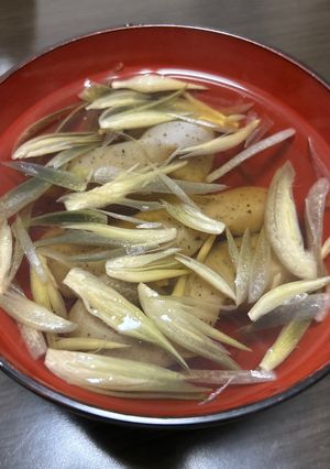 茗荷とこんにゃくのお吸いもの-レシピのメイン写真