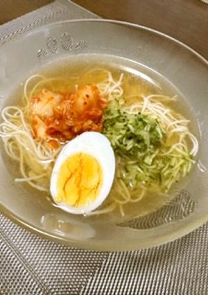 夏にさっぱり！冷麺風そうめん-レシピのメイン写真