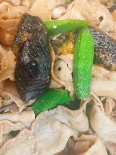 ナスとオクラの豚肉ポン酢!-レシピのメイン写真