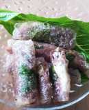 揚げ春巻き★牛肉とクリチバジル★ミョウガ