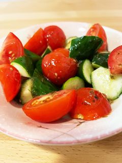 きゅうりとトマトのさっぱりサラダ-レシピのメイン写真