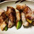 固いアボカドで肉巻き!