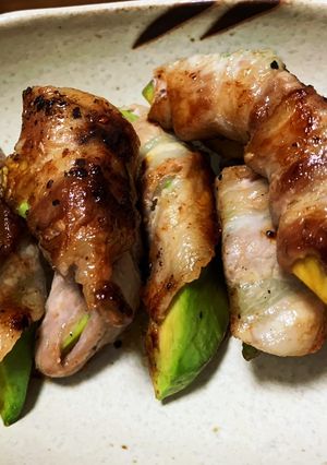 固いアボカドで肉巻き!-レシピのメイン写真