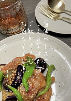☆鶏ももと夏野菜のこく旨炒め物☆-レシピのメイン写真
