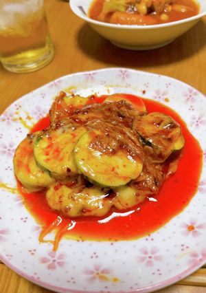 食べるラー油withズッキーニ-レシピのメイン写真
