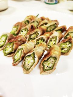 ♪豚バラ肉のおくら巻き♪-レシピのメイン写真