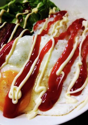マルシンハンバーグでロコモコ-レシピのメイン写真