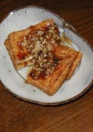 ♪胡麻たっぷりのカリカリ厚揚げ♪-レシピのメイン写真