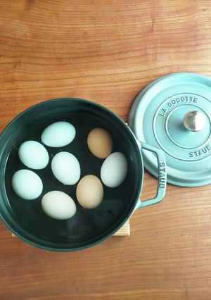 STAUBで温泉卵-レシピのメイン写真