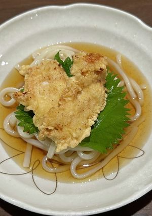 【冷やしぶっかけうどん】とり天添え-レシピのメイン写真