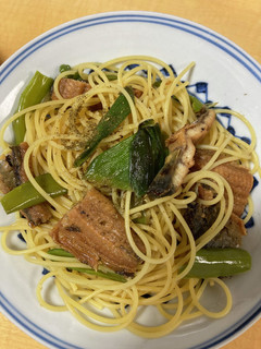鰻と万願寺とうがらしの和風パスタ-レシピのメイン写真