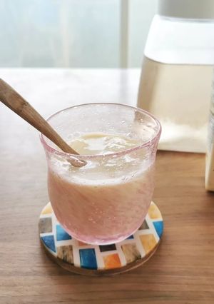 梅豆乳♪梅シロップでラッシー風-レシピのメイン写真