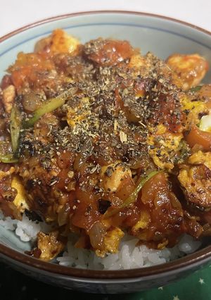 トマトソースのイタリアン親子丼-レシピのメイン写真
