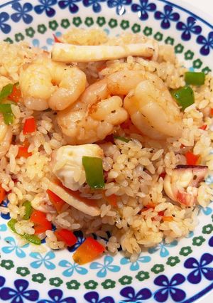 冷やご飯で作る魚介のピラフ風-レシピのメイン写真