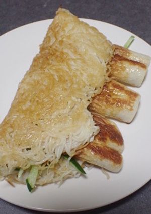 そうめんリメイク蒲焼ちくわサンド-レシピのメイン写真