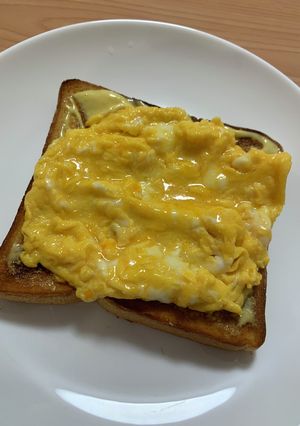 とろたまトースト-レシピのメイン写真