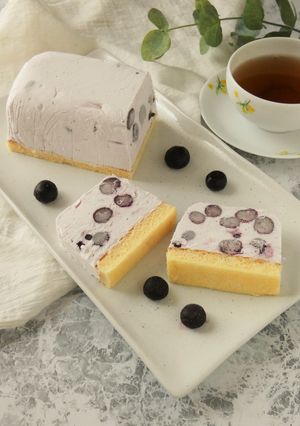 ブルーベリーのアイスチーズケーキ-レシピのメイン写真