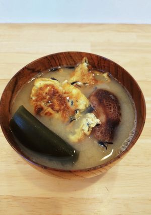 ひじき入り卵焼きとだしの味噌汁-レシピのメイン写真