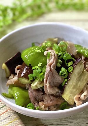 レンジで！豚こまなすニンニク味噌炒め風-レシピのメイン写真