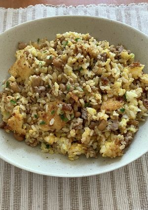 W発酵★納豆味噌チャーハン-レシピのメイン写真