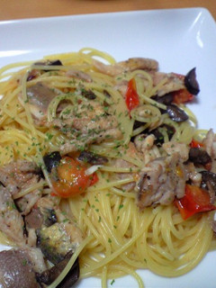 いわしとオリーブのフレッシュトマトパスタ-レシピのメイン写真