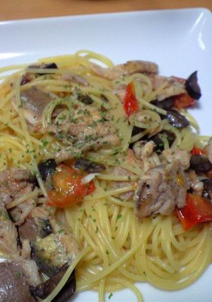 いわしとオリーブのフレッシュトマトパスタ-レシピのメイン写真